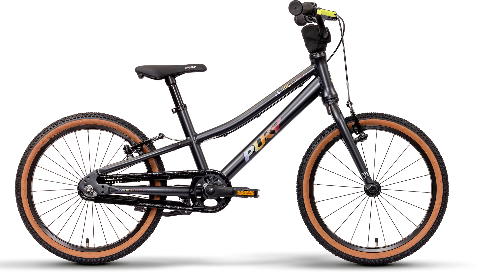 puky ls-pro18 flowmatic musta lasten polkupyörä