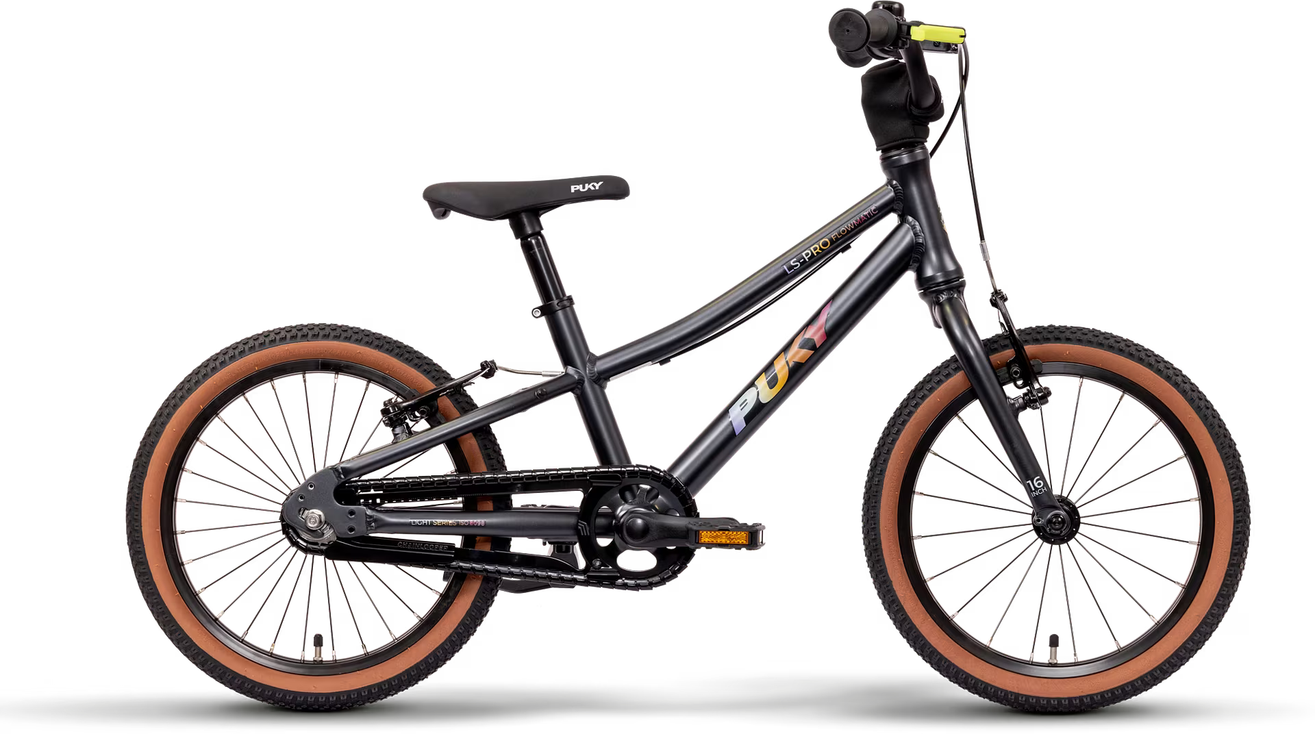 puky ls-pro16 flowmatic musta lasten polkupyörä